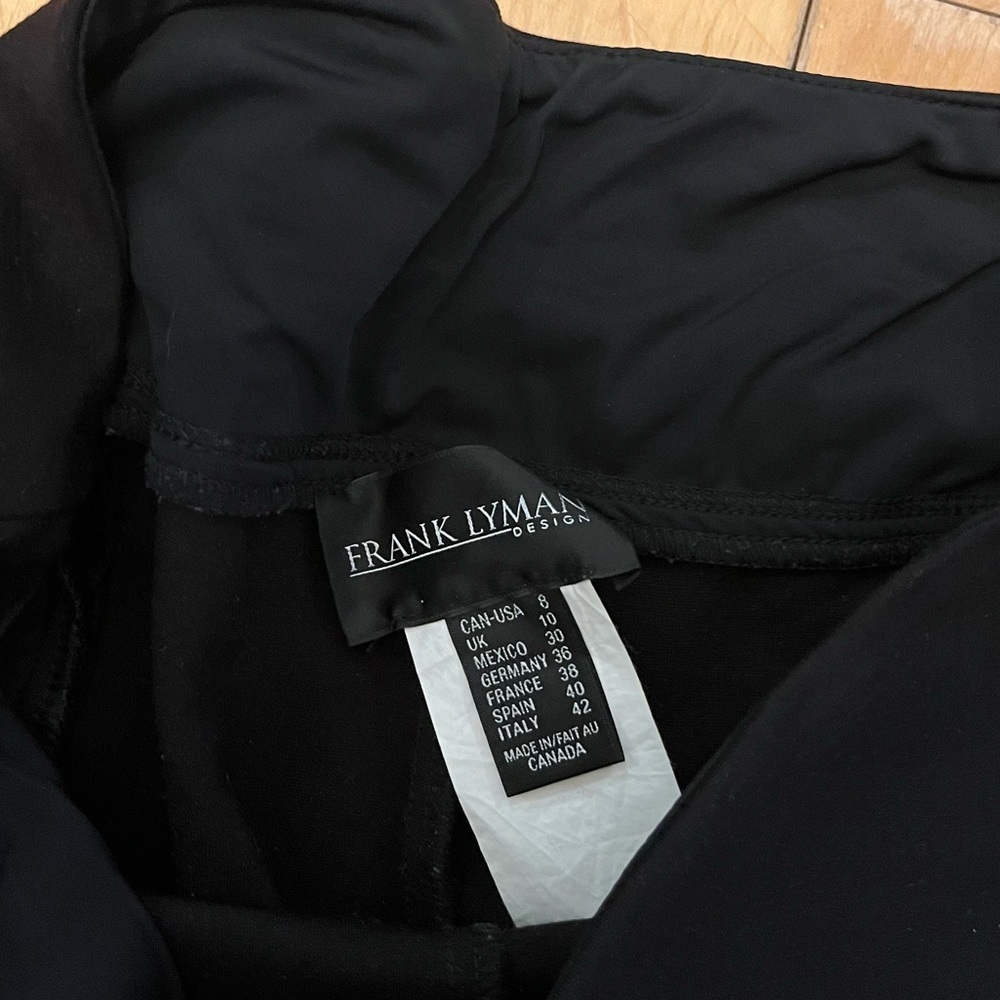 Frank Lyman Design Black Skinny Pants Leggings Size 8 - Picture 4 of 5